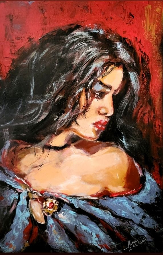 ArteDiAlina.com painting: La Belle Dame Sans Regrets